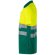 Polo bicolor alta visibilidad Cupid manga corta reflectante Verde/Amarillo detalle 22