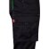 Pantalón elástico bicolor fides con seis bolsillos funcionales Negro/Verde detalle 17
