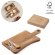 Tabla para quesos Cassia de madera de acacia con cubiertos detalle 1