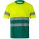 Camiseta técnica bicolor Brahma alta visibilidad EN20471 Verde/Amarillo