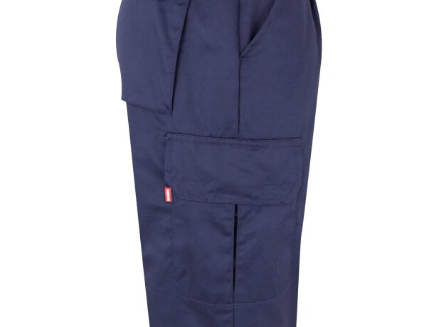 Pantalón multibolsillos bicolor poseidon con reflectantes Azul marino/Naranja detalle 21