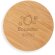 Taza de cristal con tapa de bambú 350ml Hi!dea Ecuador 350 Natural detalle 2