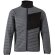 Chaqueta acolchada raijin con tejido elástico en contraste Gris
