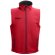Chaleco softshell Baku unisex repelente al agua Rojo