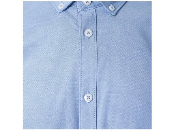 Camisa Oxford Prithvi elástica manga larga para profesionales Azul detalle 17
