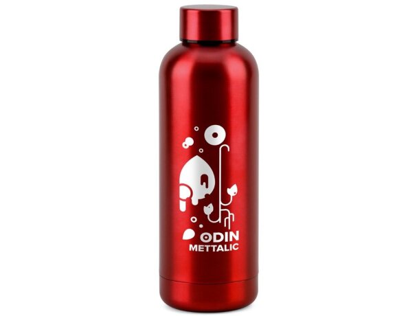 Botella odin mettalic acero inoxidable reciclado 550 ml Rojo detalle 8