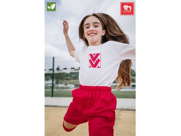 Pantalón corto deportivo infantil Match Kids poliéster reciclado detalle 1