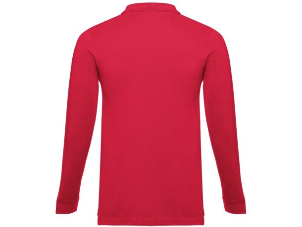 Polo Bern de manga larga en algodón 210 g/m² para hombre Rojo detalle 26