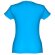 Camisetas manga corta corte entallado de algodón 150 g/m2 Thc Sofia Azul aqua detalle 20