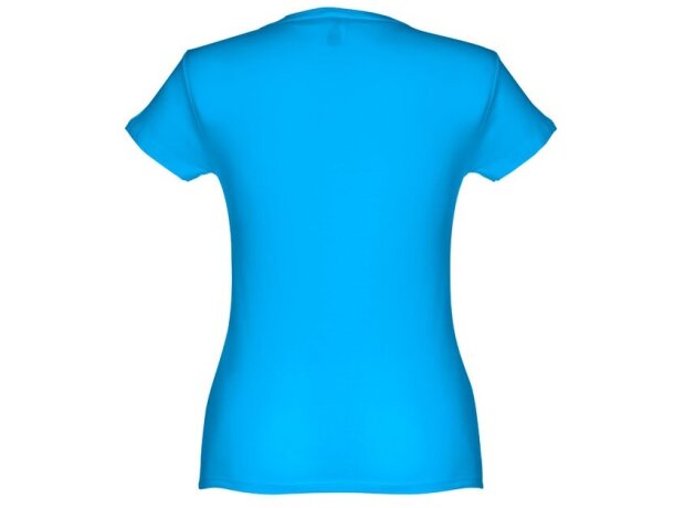 Camisetas manga corta corte entallado de algodón 150 g/m2 Thc Sofia Azul aqua detalle 20