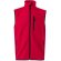 Chaleco soft shell Varuna con forro polar y cremallera invertida Rojo