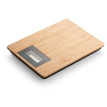 Báscula Heisenberg bambú digital pantalla LCD