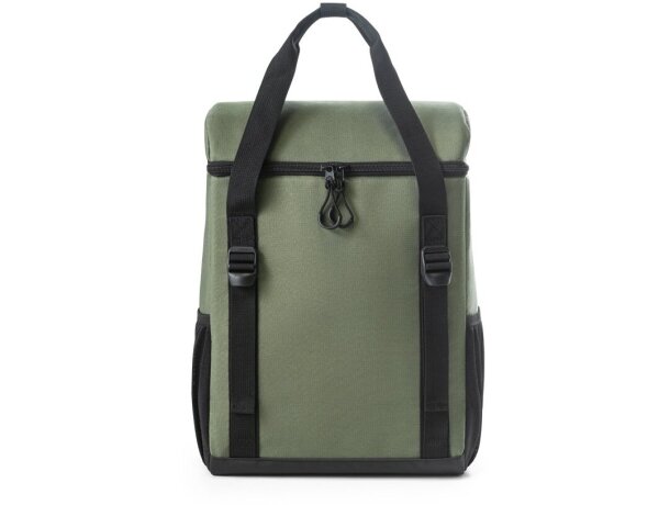 Mochila térmica Roma L de poliéster reciclado 600D ripstop 16L Verde oscuro detalle 3