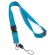 Lanyard de poliéster doble azul claro