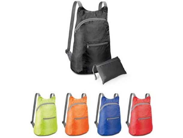 Mochila Barcelona plegable con bolsillo frontal personalizado