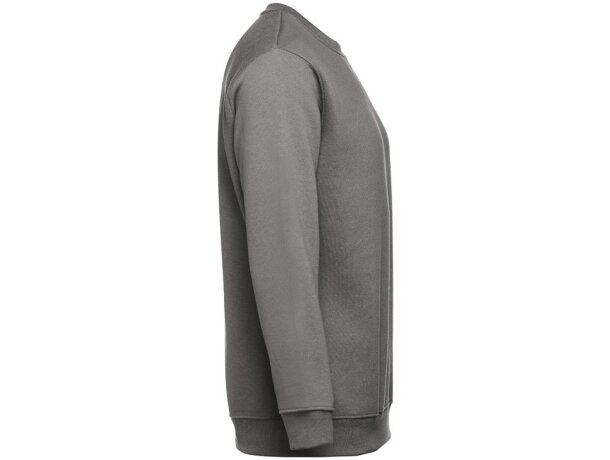 Sudadera Delta unisex de algodón y poliéster con interior cardado Gris detalle 38