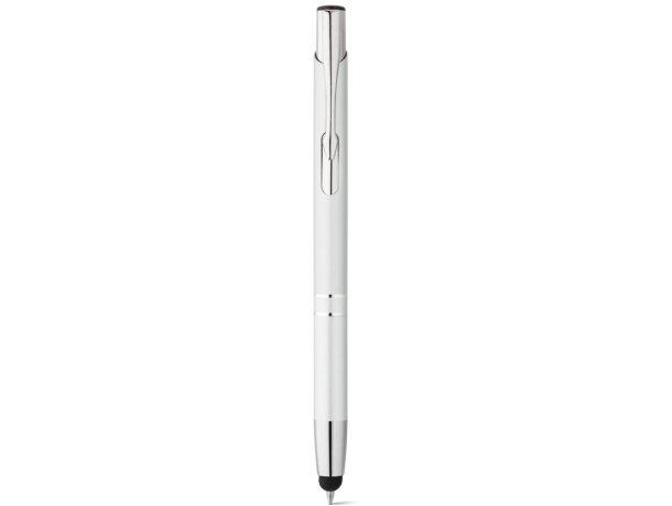 Bolígrafo Beta Touch de aluminio Blanco detalle 5
