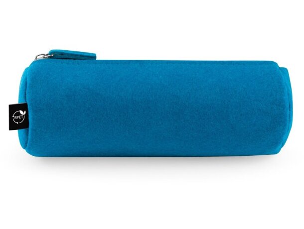 Estuche multiusos Nomad cilíndrico en fieltro reciclado rPET Azul claro detalle 5