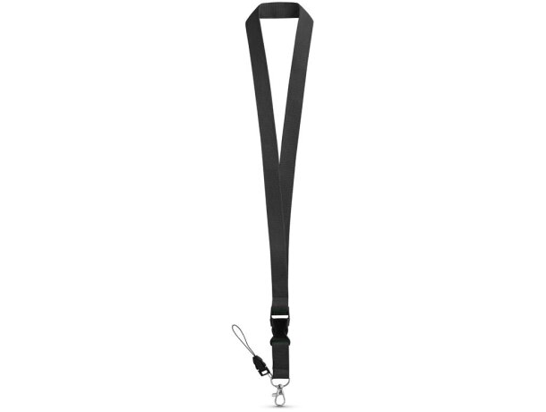 Lanyards corporativos de poliéster de Hi!dea Anquetil Azul claro detalle 1