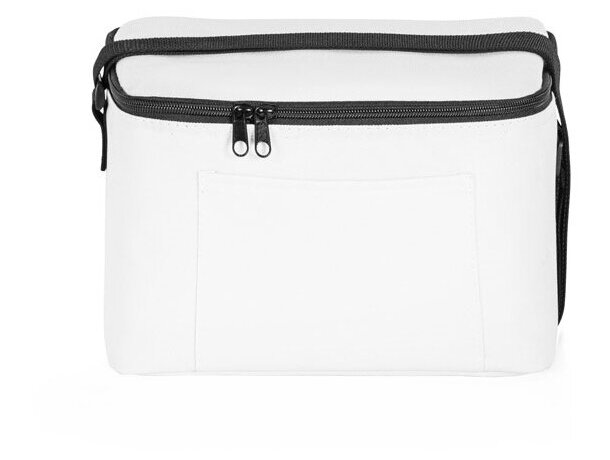 Bolsa térmica Cancun poliéster reciclado 600D con interior PEVA Blanco detalle 6