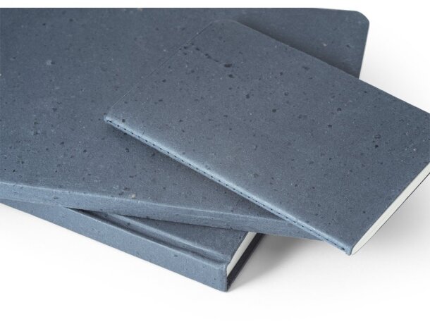 Libreta A5 tapa café reciclado personalizada páginas rayadas detalle 5