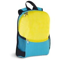 Mochila infantil personalizada Rocket en poliéster 600D azul