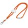 Lanyard Weave ajustable con enganche naranja