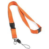 Lanyard de poliéster doble negro Lanyard de poliéster doble negro