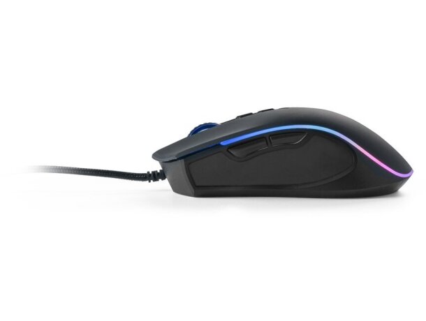 Ratón gaming Thorne RGB con cable y luces LED personalizables Negro detalle 4