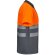 Polo bicolor alta visibilidad Cupid manga corta reflectante Gris/Naranja detalle 15