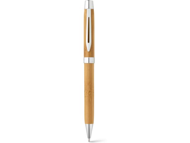 Bolígrafo de bambú con estuche a juego personalizado natural