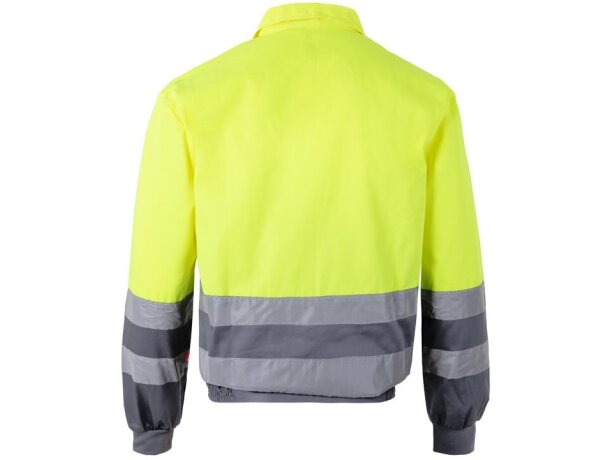 Chaqueta de sarga bicolor Neptune Large con alta visibilidad Gris/Amarillo detalle 12