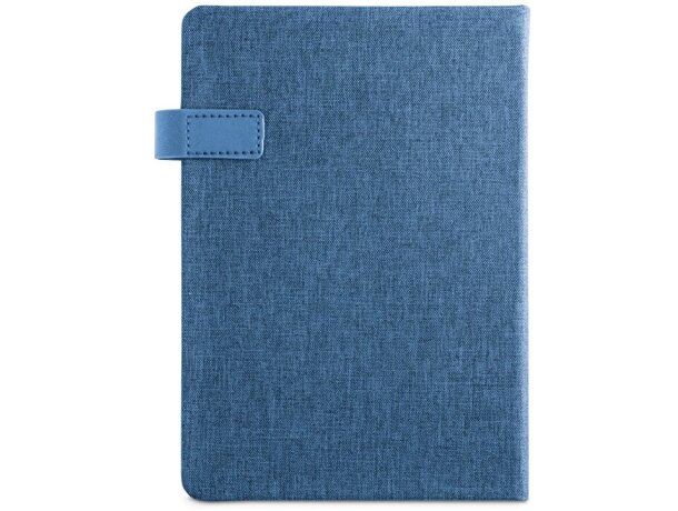 Agendas personalizadas Andresen A5 rPET reciclado con cierre elástico azul