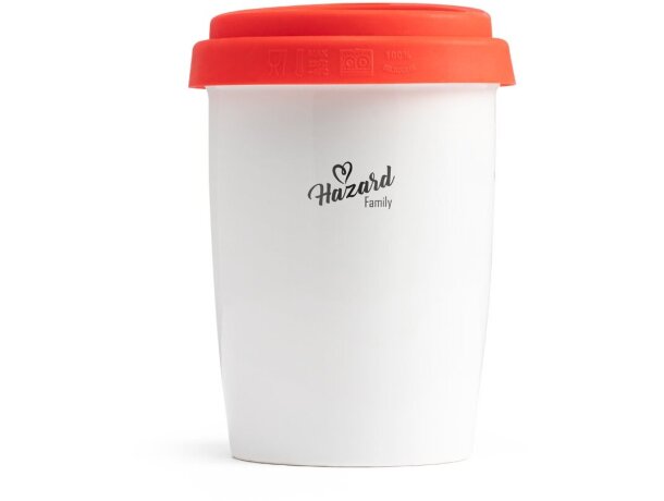 Taza Hazard de viaje rojo