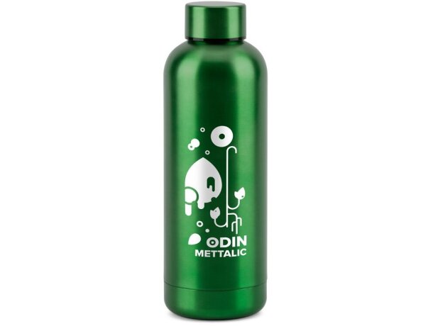Botella odin mettalic acero inoxidable reciclado 550 ml Verde detalle 6