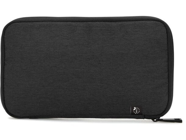 Bolsa organizadora Newcastle de poliéster reciclado 600D Gris oscuro detalle 2