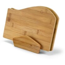 Set De Tablas De Cortar Con Soporte Personalizada Natural