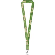 Lanyard Windsor rPET reciclado con mosquetón blanco 470 mm