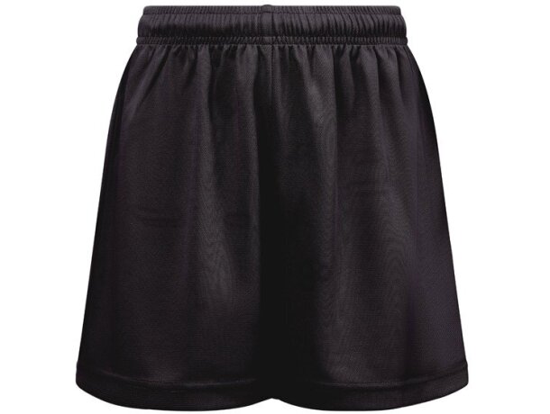 Pantalón corto deportivo infantil Match Kids poliéster reciclado Negro detalle 11