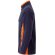 Chaqueta polar bicolor Geras con cinco bolsillos y cremallera Azul marino/Naranja detalle 35