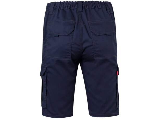 Bermudas elásticas multibolsillos Hebe con cinturilla elástica Azul marino detalle 7