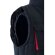 Chaleco acolchado bicolor multibolsillos unisex VL Nergal Azul marino/Rojo detalle 40