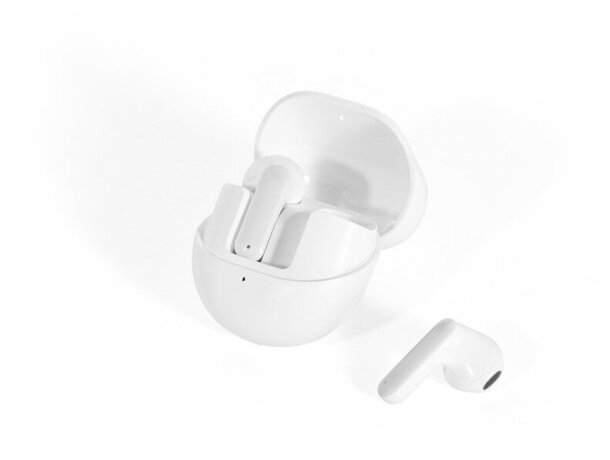 Auriculares inalámbricos burton en abs reciclado bluetooth 5.3 Blanco detalle 5