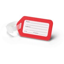 Identificador de maletas de varios colores personalizado rojo