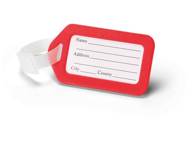 Identificador Findo de maletas de varios colores personalizado rojo