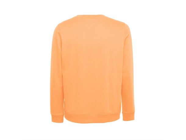 Sudadera unisex Colombo de algodón y poliéster, 240 g/m² Naranja coral detalle 5