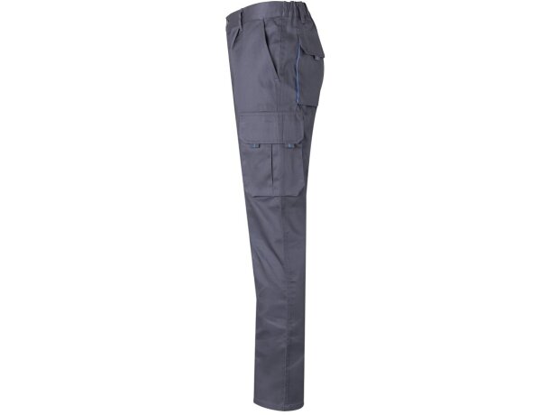 Pantalón de sarga multibolsillos bicolor VL Hypnos Gris/Azul claro detalle 35