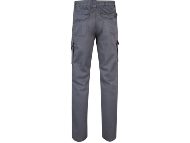 Pantalón lugh multibolsillos elástico con bolsillos de fuelle Gris detalle 23