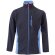 Chaqueta polar bicolor Geras con cinco bolsillos y cremallera Azul marino/Azul claro