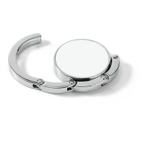 Cuelgabolsos personalizado para publicidad con detalle de colores metal